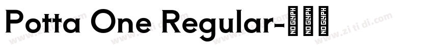 Potta One Regular字体转换